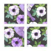 Purple Paper Anemone Collage