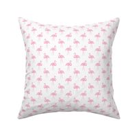 flamingo fabric // simple tropical summer preppy flamingo design by andrea lauren - pink on white