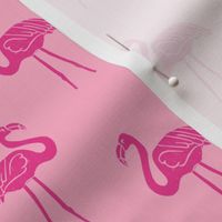 flamingo fabric // simple tropical summer preppy flamingo design by andrea lauren - pink 