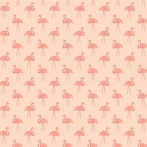 flamingo fabric // simple tropical summer preppy flamingo design by andrea lauren - peach