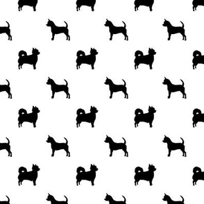 long haired chihuahua silhouette fabric smooth and long coat dog fabric