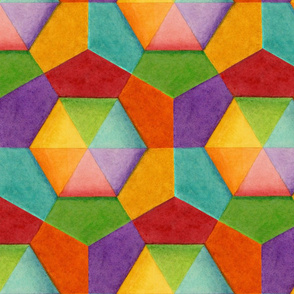 Rainbow Hexagons