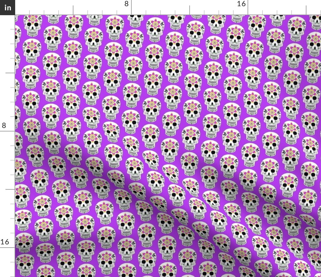 Albert Skull on purple 