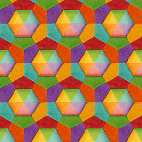 Rainbow Hexagons