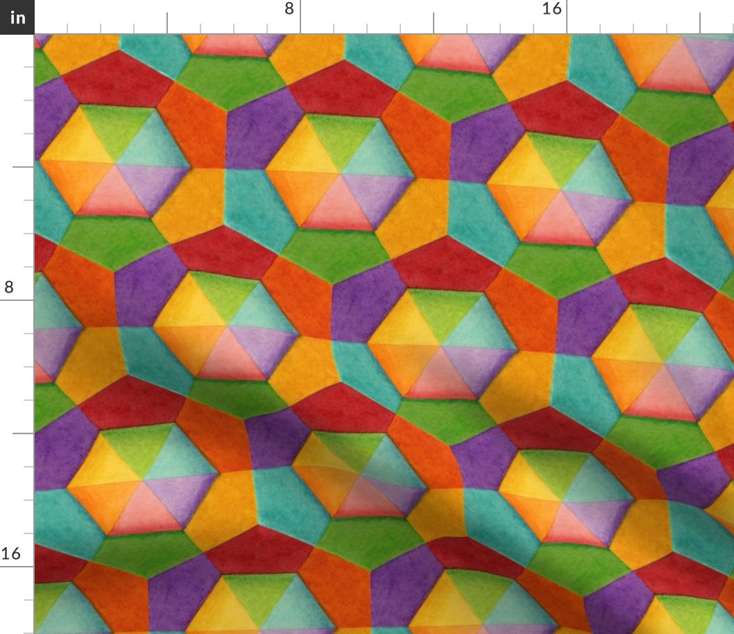 Rainbow Hexagons