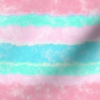 Soft Watercolor Stripes in Pink and Sky Blue