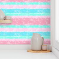 Soft Watercolor Stripes in Pink and Sky Blue
