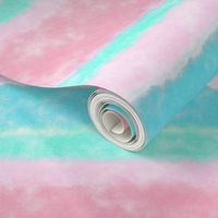 Soft Watercolor Stripes in Pink and Sky Blue