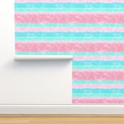 Soft Watercolor Stripes in Pink and Sky Blue