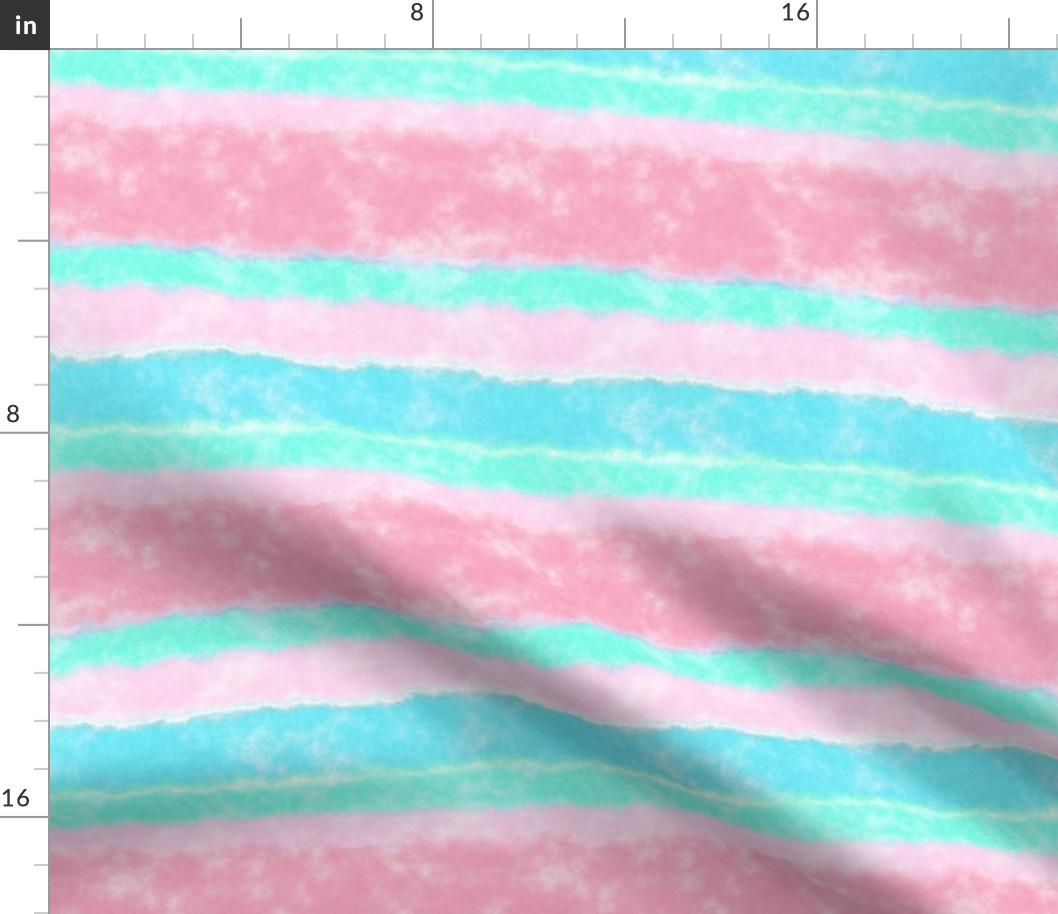 Soft Watercolor Stripes in Pink and Sky Blue