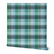  Blue green plaid checkered