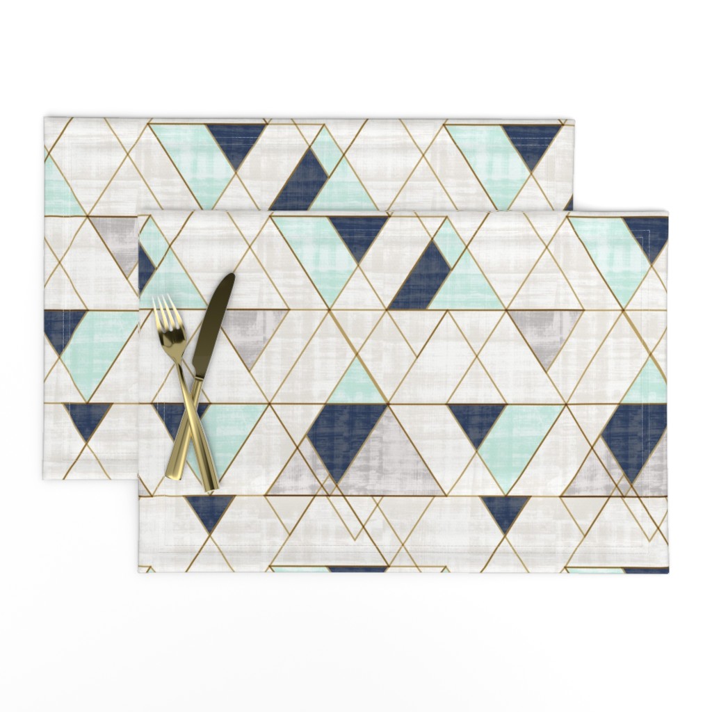 Mod Triangles Navy Mint