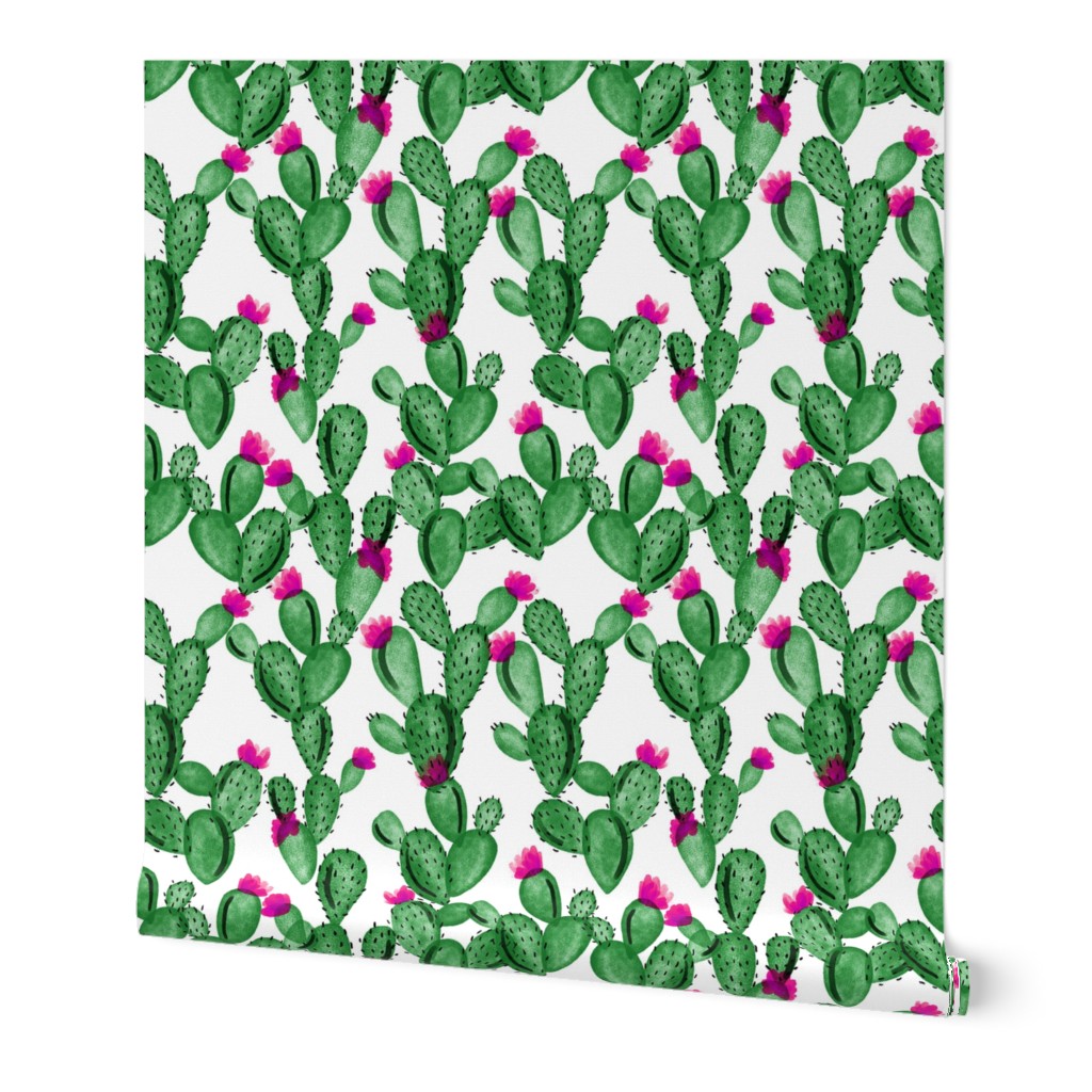 emerald cactus + rose // small 