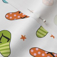 flip flop fabric // sandals summer beach sand fabric cute andrea lauren design - brights