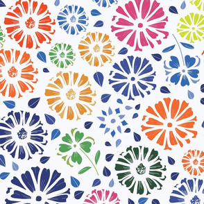 Flower Burst Inspired by Matisse