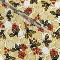 Honey Bee Hexagon Small