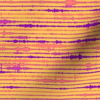 Seismic Shibori - orange, purple