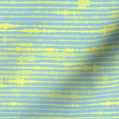 Seismic Shibori - yellow,  blue