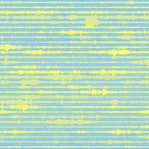 Seismic Shibori - yellow,  blue