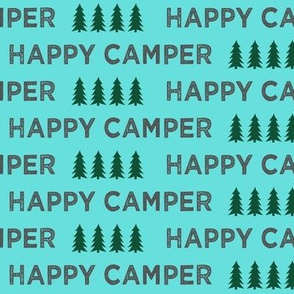 happy camper typography