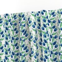 Indigo Floral Small