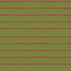 green/fuschia stripe