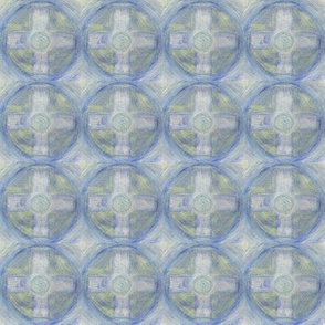 GEO Circle Cross 2x2-blue pastel 
