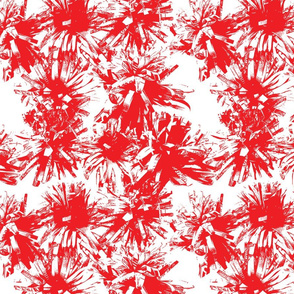 Paper Flowers - Graphic - Red