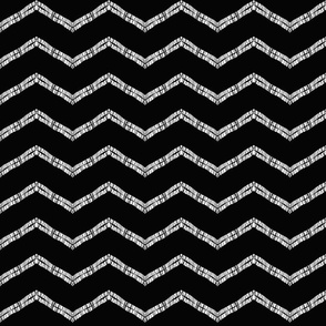 Black zig white zag  Threading - white on black 