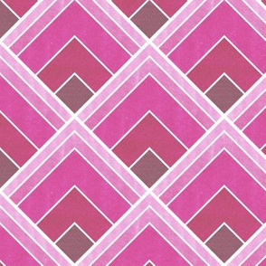 Ombre Pink Art Deco Fan Pattern