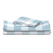 Large Light Blue Buffalo Check Gingham