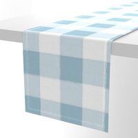 Large Light Blue Buffalo Check Gingham