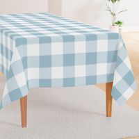 Large Light Blue Buffalo Check Gingham