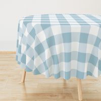 Large Light Blue Buffalo Check Gingham