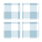 Large Light Blue Buffalo Check Gingham