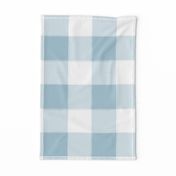 Large Light Blue Buffalo Check Gingham