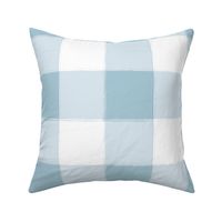 Large Light Blue Buffalo Check Gingham