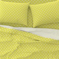 Citron and White Polka Dots