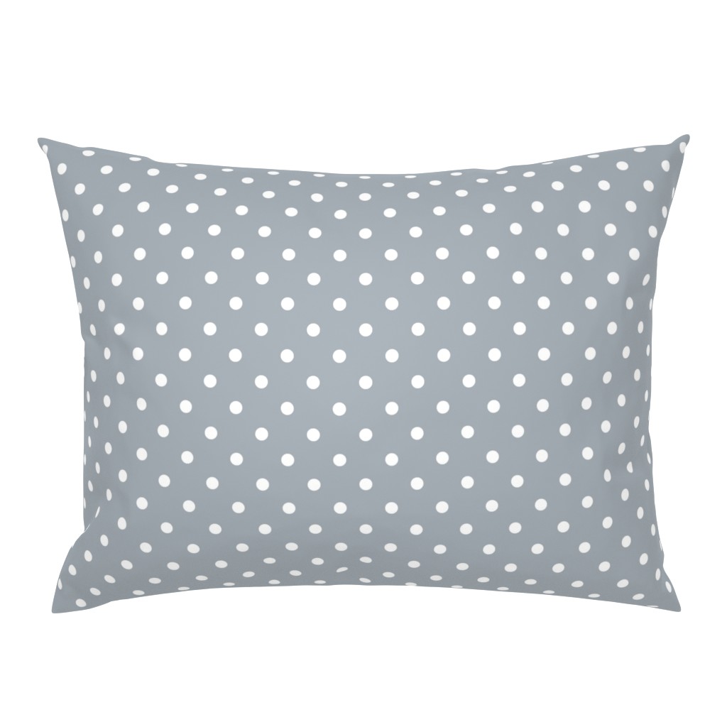 Grey Mist and White Polka Dots