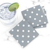 Grey Mist and White Polka Dots