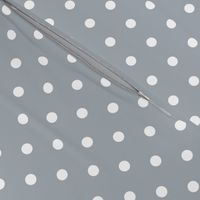 Grey Mist and White Polka Dots