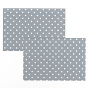 Grey Mist and White Polka Dots