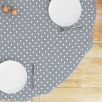 Grey Mist and White Polka Dots