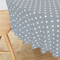 Grey Mist and White Polka Dots