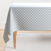 Grey Mist and White Polka Dots