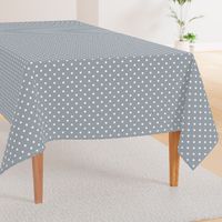 Grey Mist and White Polka Dots