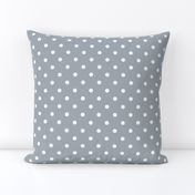 Grey Mist and White Polka Dots