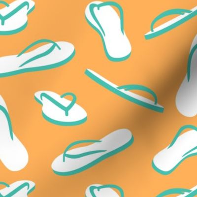 flip flops - sandals - orange