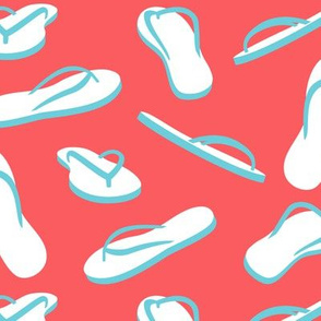 flip flops - sandals - summer fabric