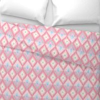 Ikat Diamonds in Pinks